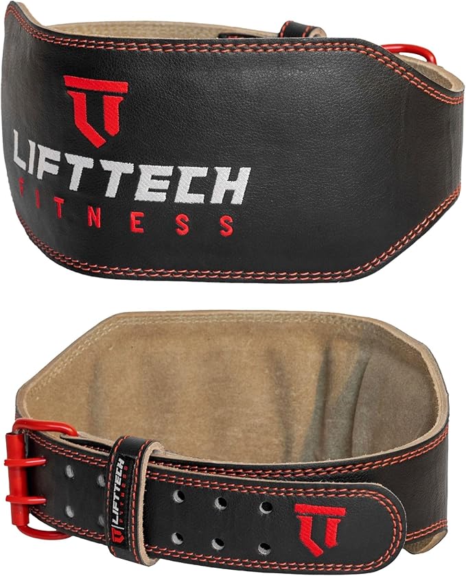 6'' Men's Padded Leather Lifting Belt - Weight