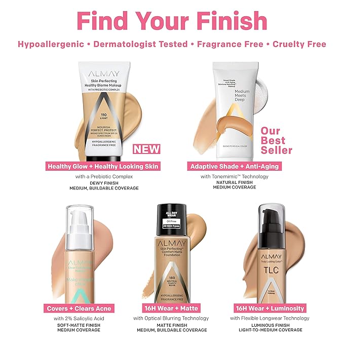 Almay Skin Perfecting Healthy Biome Foundation Makeup with