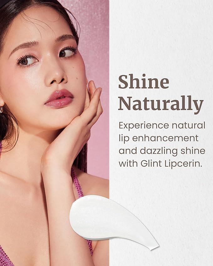 Glint Lipcerin (Star Bouquet, 0.5fl oz) - Long Lasting Hydrating lip gloss with Shea Butter for a Natural Looking, Korean Skin care. Ideal for Chapped, Dry, Cracked, Damaged Lips.