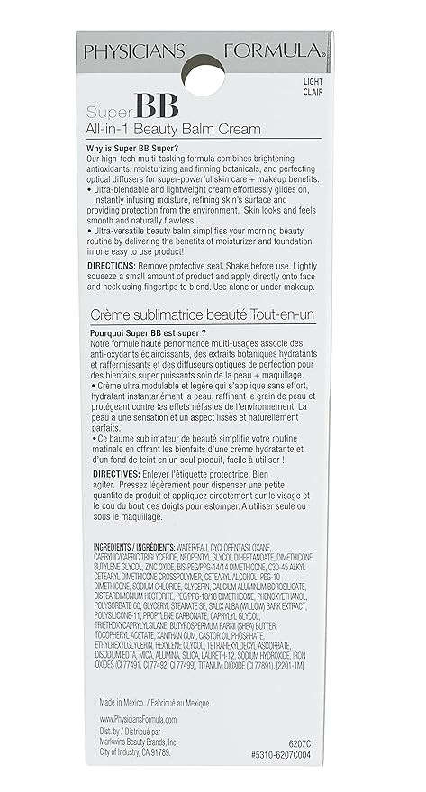 Physicians Formula Super BB Cream All in 1 Clinicially Tested