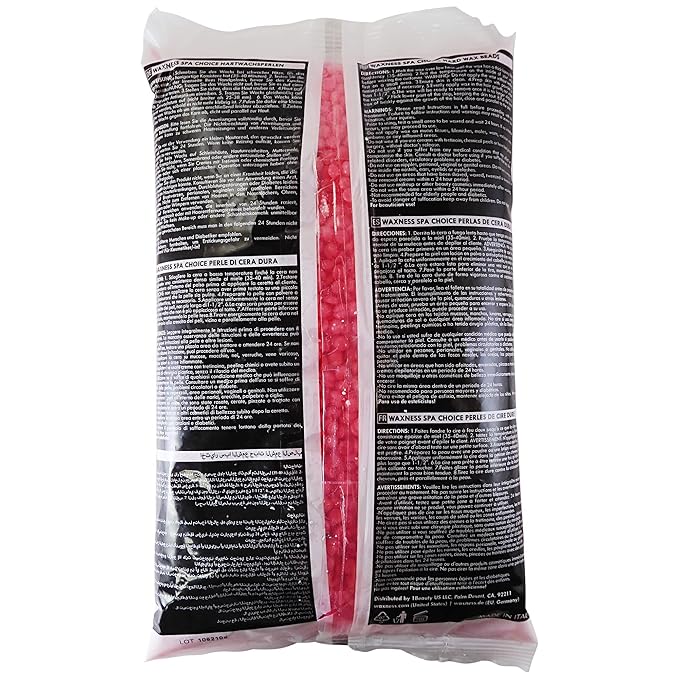 Waxness Spa Choice Rosin Free Multidirectional Hard Wax Passion Fruit 2.2 lb / 1 kg Pack of 2