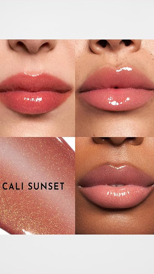 Women's Forget The Filler Lip Plumper Line Gloss, Cali Sunset, Pink, 0.11 Fl Oz (Pack of 1)