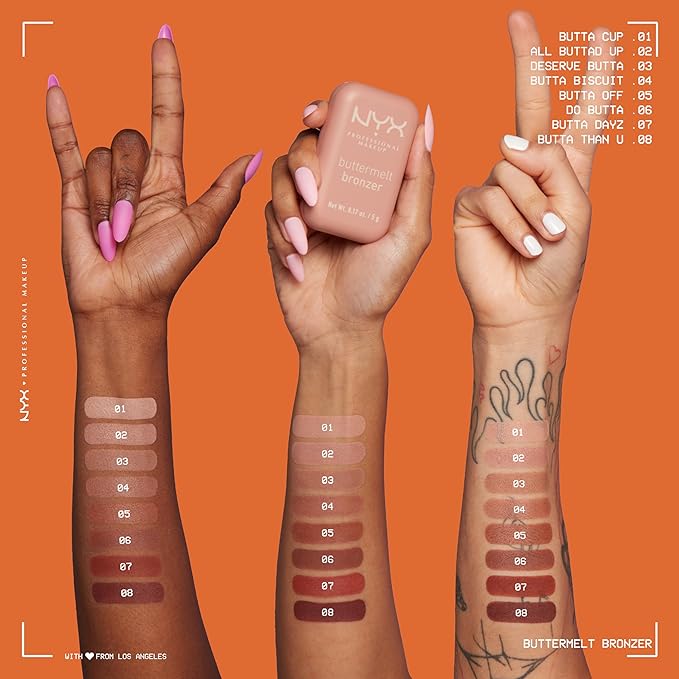 NYX PROFESSIONAL MAKEUP Matte Buttermelt Bronzer, Longwear Face Butta Off