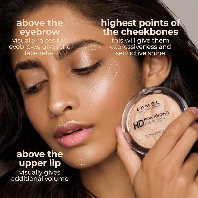 LAMEL HD Highlighting Face Powder - Natural Glow /0.42 oz 12g