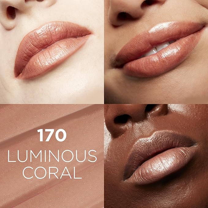 L'Oreal Paris Glow Paradise Hydrating Balm-in-Lipstick with Pomegranate Extract, Luminous Coral, 0.1 Oz