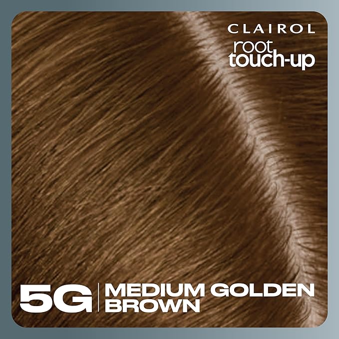 Clairol Root Touch-Up by Nice'n Easy Permanent Hair Dye, 5G Medium Golden Brown Hair Color, Pack of 2