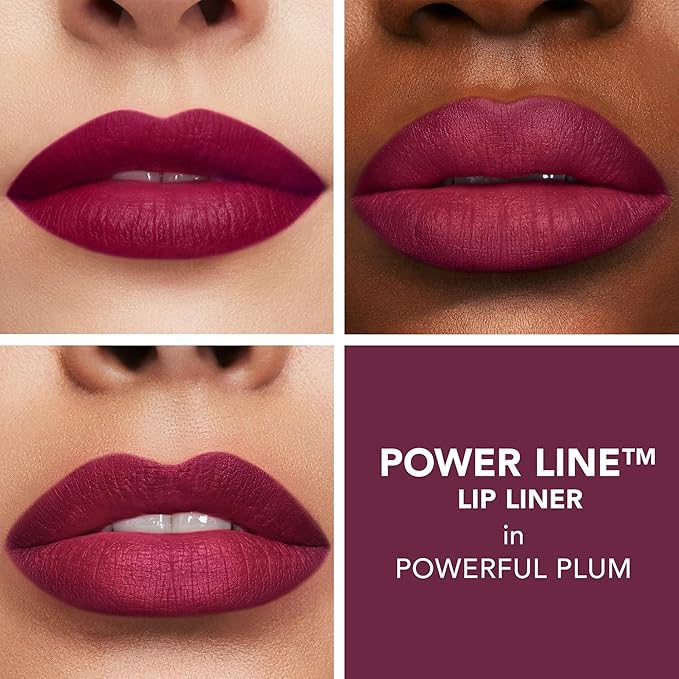 Buxom Full On Glossy Lip Oil in Berry Blast Power Line Plumping Lip Liner in Powerful Plum