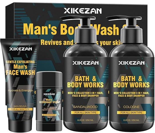 Gifts for Men,Mens Body Wash Gift Cleansing