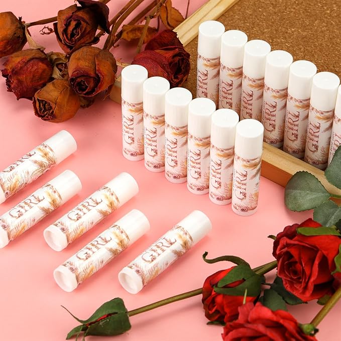 50 Pack Boho Baby Shower Lip Gifts