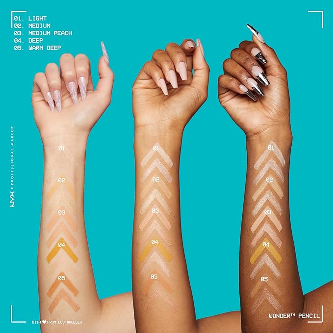 NYX PROFESSIONAL MAKEUP Wonder Pencil, Multi-Use Micro Highlighter Warm Deep