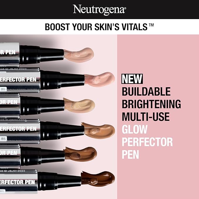 Neutrogena Healthy Skin Glow Perfector Pen, Lightweight Brightening Highlight, Deep, 1 oz