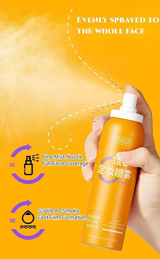 Vitamin C Makeup Setting Spray + Primer Long-Lasting Oil Control 100ml