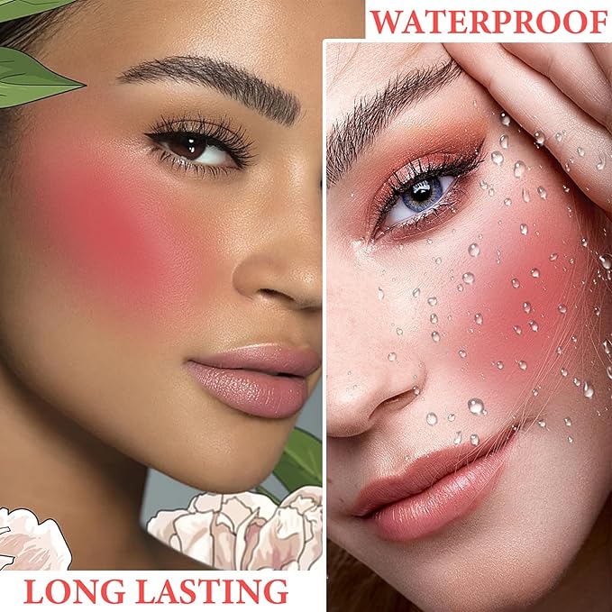 Cream Blush Stick Makeup,Blush Stick for All Skin & Eyes（#104）