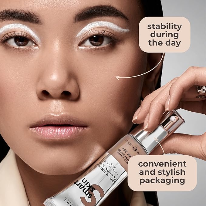 LAMEL Smartskin Serum Tinted Foundation - Hydrating & 1.18 fl.oz