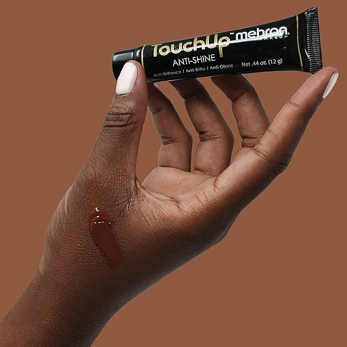 Mehron Makeup TouchUp Anti-Shine Gel | Matte Primer (Dark Tint)