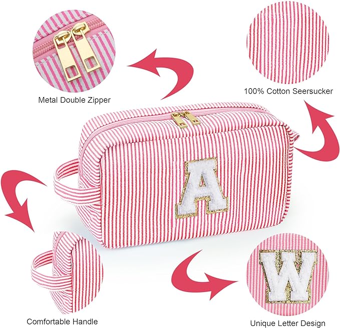 YOOLIFE Initial Makeup Bag for