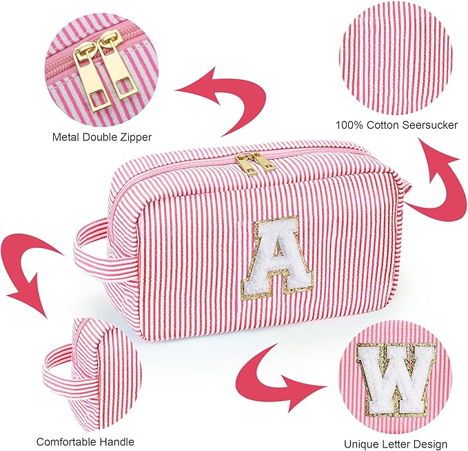 YOOLIFE Initial Cosmetic Bag for