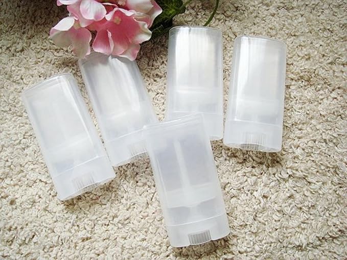 15ml Empty Oval Lip Balm Tubes Clear/White