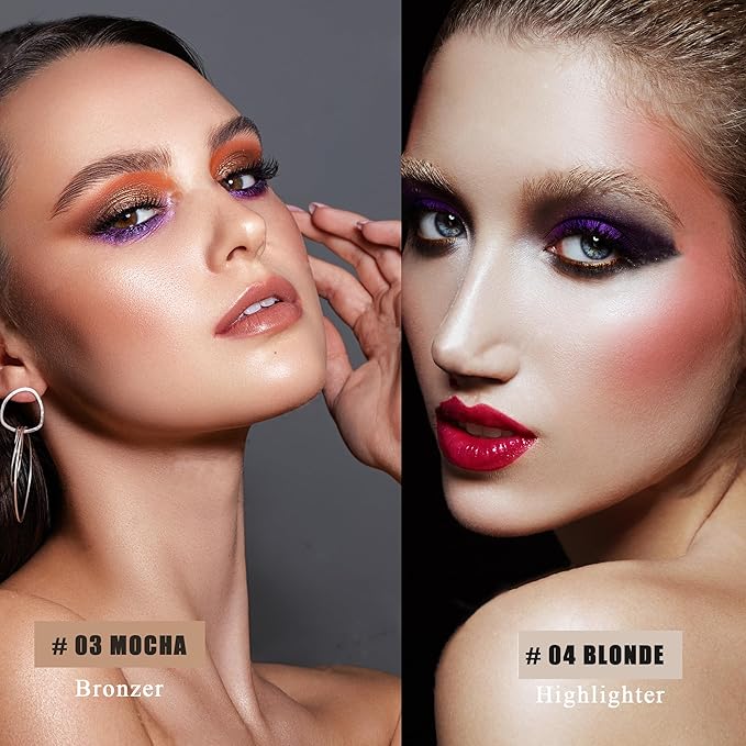 Dual-Ended Highlight & Contour Stick, Shimmer Cream Powder