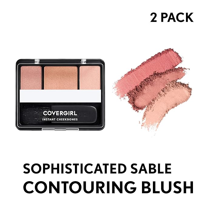 COVERGIRL Instant Cheekbones Contouring Blush, Sophisticated Sable 240, of 2)
