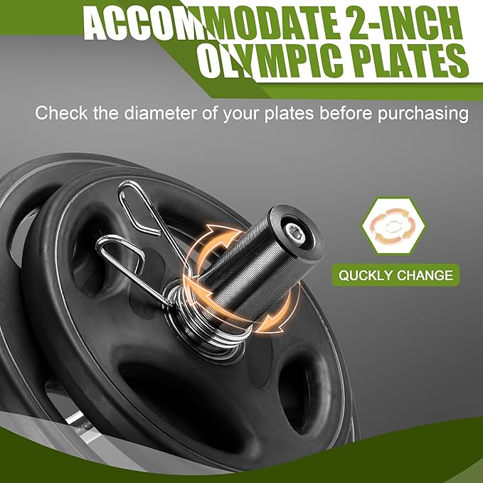 47" Olympic Barbell Curl Bar EZ Bar Strength 440-Pound Capacity