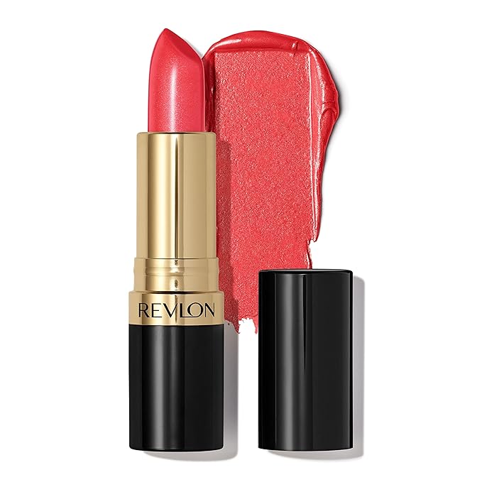 Revlon Super Lustrous Lipstick, Creamy Formula For Soft, Fuller-Looking Lips, Moisturized Feel, 425 Softsilver Red, 0.15 oz