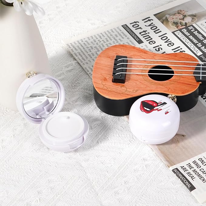 2 Pack Lip Balm Containers,Plastic Portable