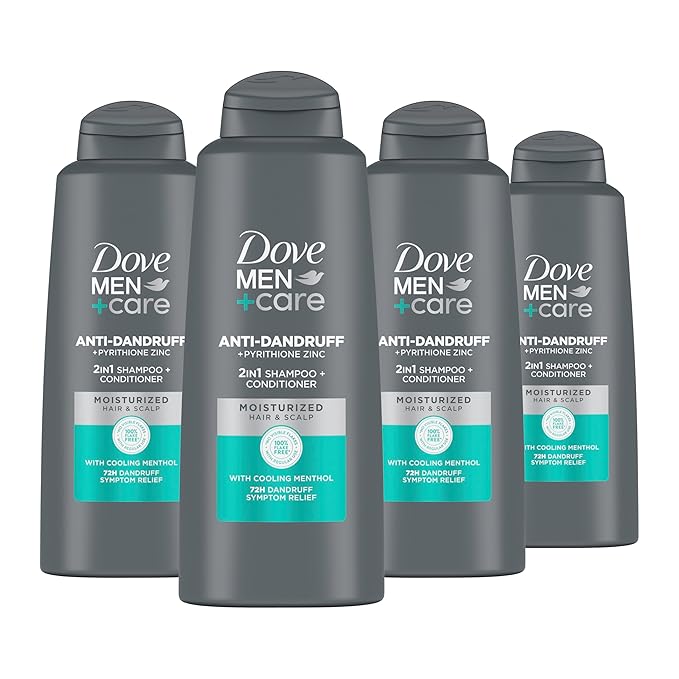 DOVE MEN + CARE 2 in 1 Shampoo and Conditioner Dandruff Defense 4 Count 20.4 oz