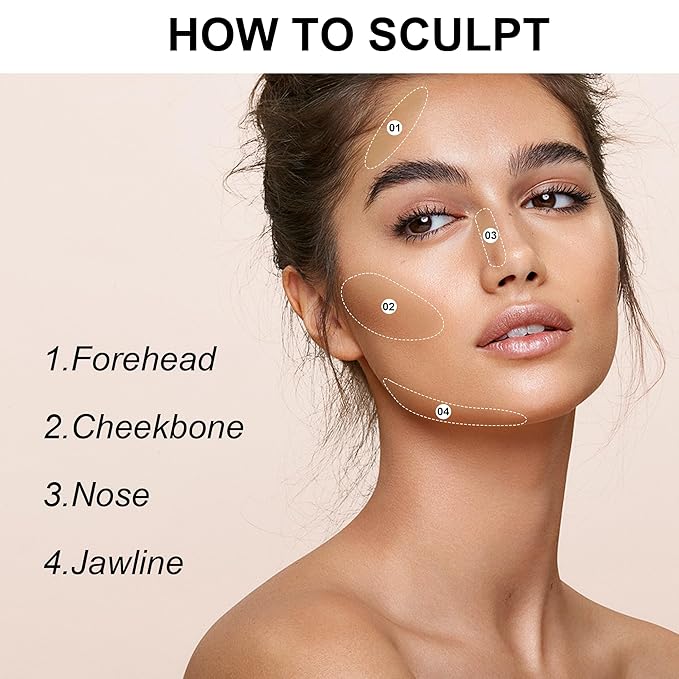 FV Cream Contour Stick, Highly Pigmented & Blendable Light Amber