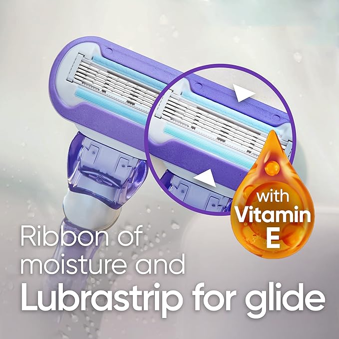 Gillette Venus Deluxe Smooth Swirl Women's Razor Handle + 2 Blade Refills (Pack of 2)