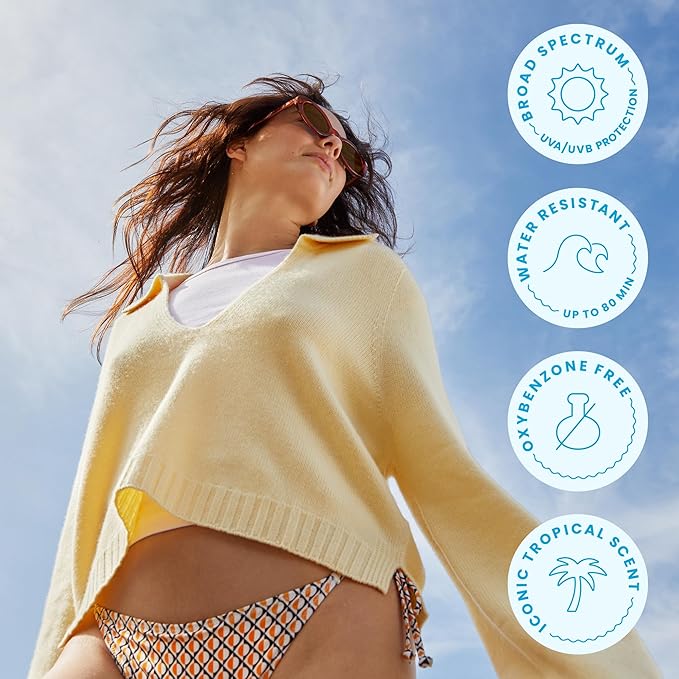 Hawaiian Tropic Everyday Active Lotion Sunscreen SPF 50, 8oz | Hawaiian Tropic Sunscreen SPF 50, Sunblock, Broad Spectrum Sunscreen, Oxybenzone Free Sunscreen, Water Resistant Sunscreen, 8oz