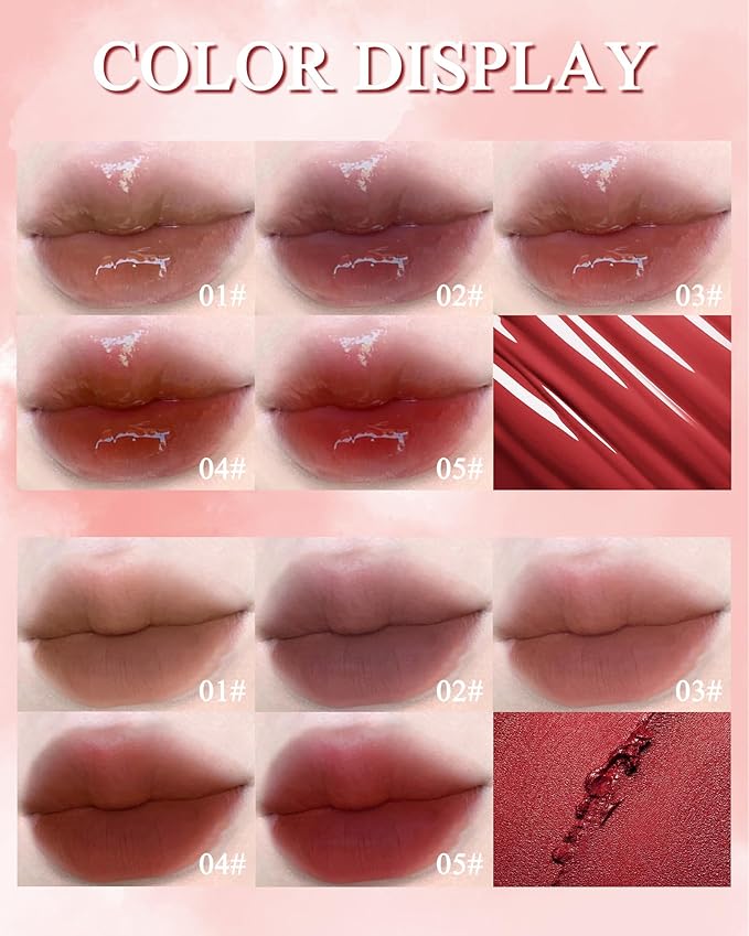 Matte Liquid Lipstick & Glow Lip Oil Gloss Glow