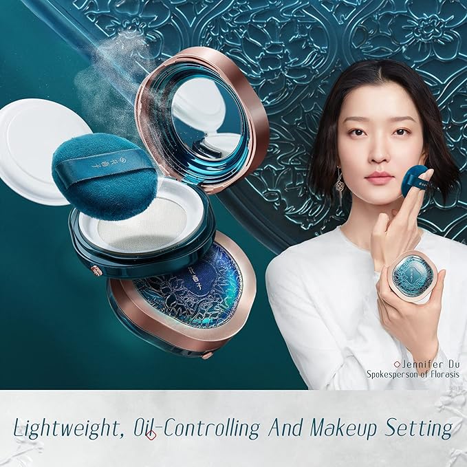 FLORASIS · Fairy Peach Blossom Ultra-light Setting Powder Window Edition）