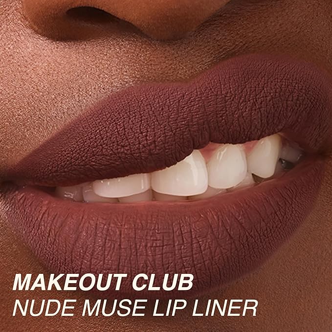 Freck Beauty MAKEOUT CLUB Nude Muse Lip Liner, Non Drying, Smooth Highly Pigmented Retractable Liner, Infused with Jojoba and Hyaluronic Acid, 02 - Warm Pink Nude
