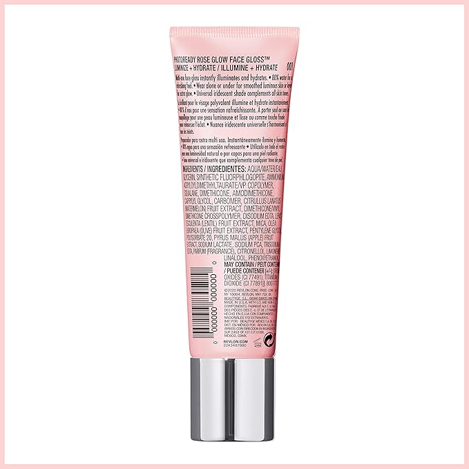 Revlon Face Primer, PhotoReady Face Gloss Rose Glow, 1 Fl Oz