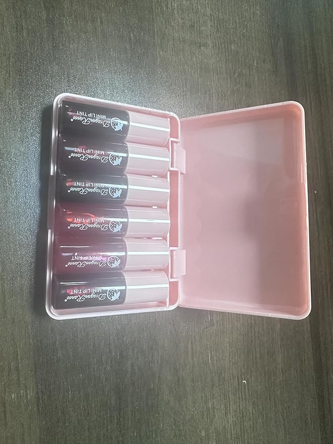 6 Colors Lip Tint Stain Set, Korean Velvet Watery Lip Stain Moisturizing Mini Liquid Lipstick, Multi-use Lip and Cheek Tint, Long lasting Non-Stick Cup Waterproof, Lip Color Makeup