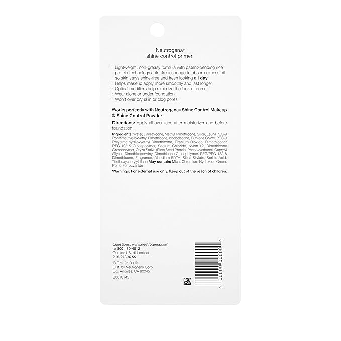 Neutrogena Shine Control Mattifying Liquid Face Primer for