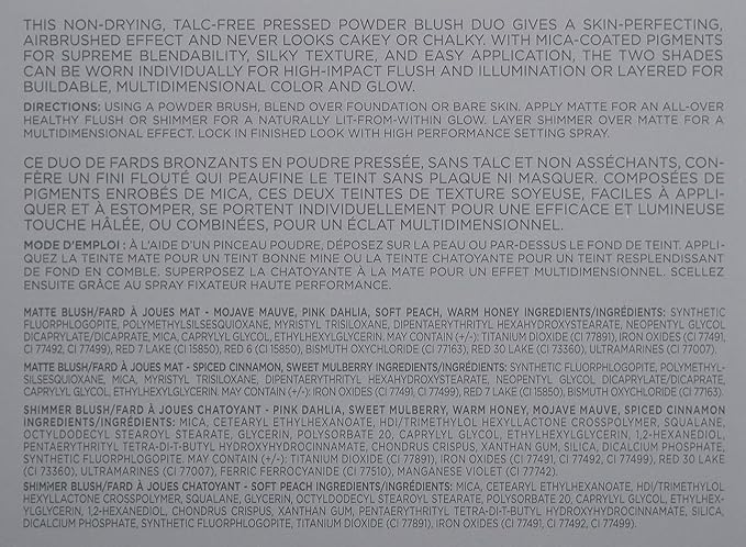 COVER FX Monochromatic Powder Blush Duo - Soft Impact Color