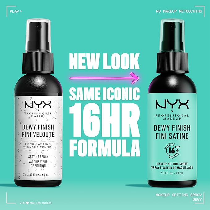 NYX PROFESSIONAL MAKEUP Makeup Setting Spray, Dewy Finish Up Wear