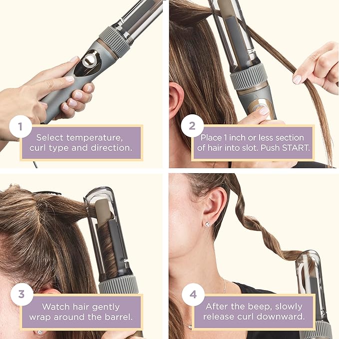 INFINITIPRO BY CONAIR Curl Secret Automatic Curling Iron - 3/4-inch Barrel - Hair Curler for All Hair Types and Lengths - Dual Voltage for Worldwide Travel