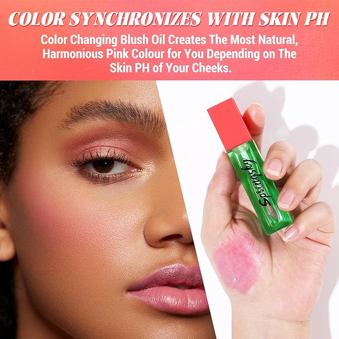 Color Changing Blush Oil, Liquid Blush Oil for