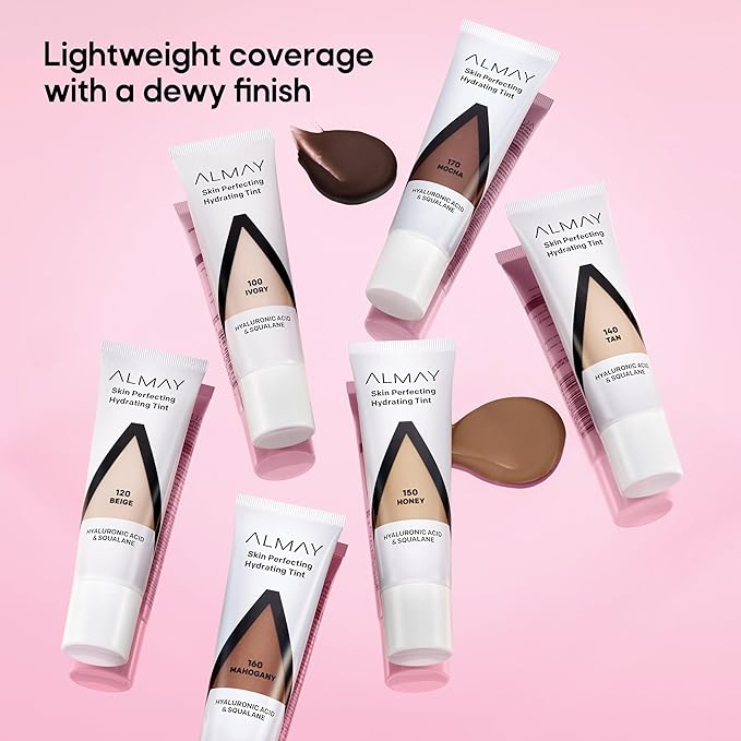 Almay Hydrating Liquid Foundation Tint, Lightweight with Light fl oz.