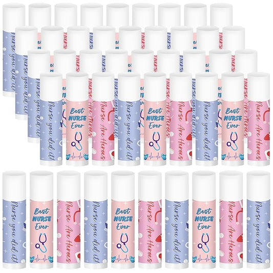 60 Pcs Nurse Appreciation Lip Balms Flavor