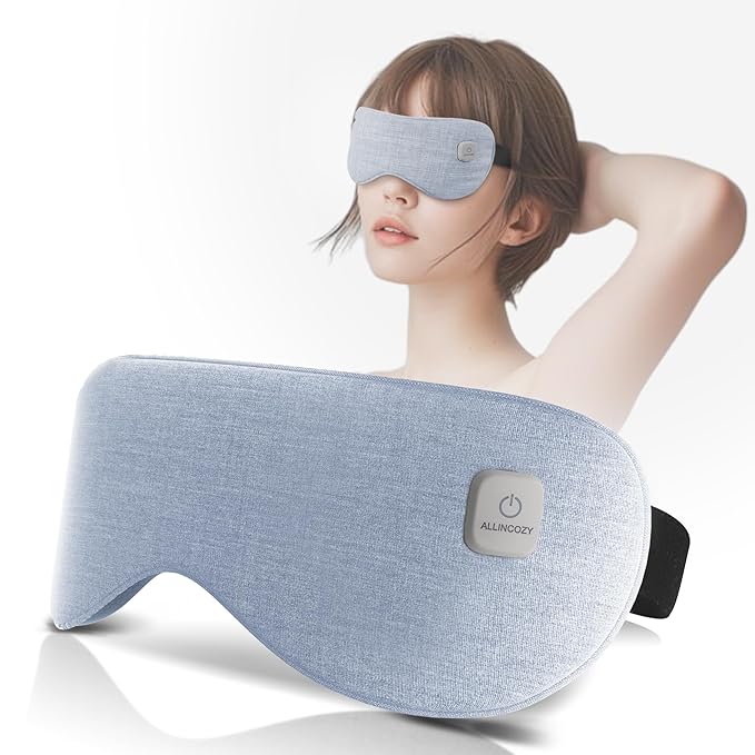 Graphene heated eye mask -