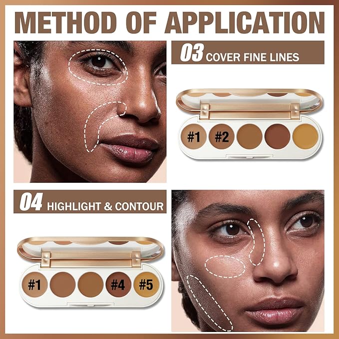 FOCALLURE #GoldenAge 5 in 1 Multi Uses Concealer