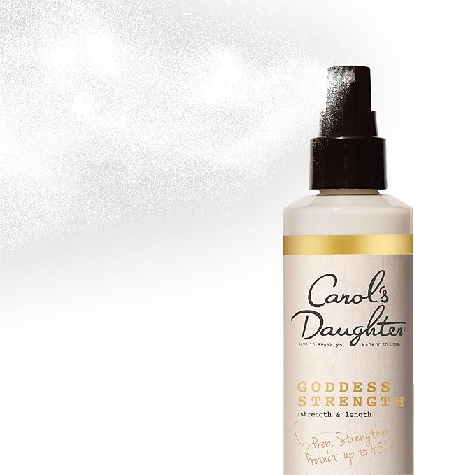 Carol's Daughter Leave In Conditioner, 8.5 Fluid Ounces, Goddess Strength Divine Strength Hair Milk with Castor Oil for Weak, Wavy, Coily and Curly Hair