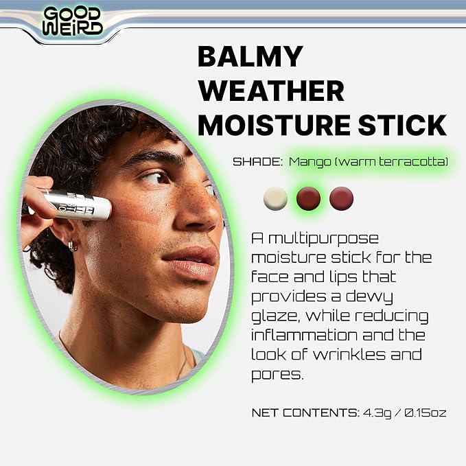 GOOD WEIRD Highlighter: Balmy Weather Blush Stick - MANGO (Terracotta) 15 oz