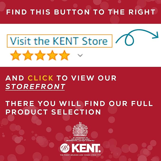 Kent 12T Graphite Wide Tooth Detangling Comb - 5.5" Handmade Pocket Comb for Thick, Curly, and Wavy Hair, Large Tooth Grooming Combs for Hair, Beard, and Mustache - Saw-Cut and Hand Polished