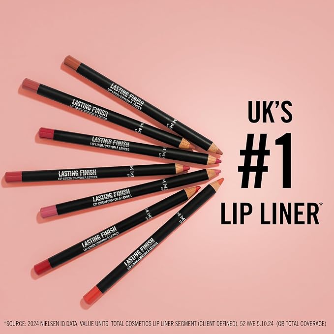 Rimmel Lasting Finish 8HR Soft Lip Liner Pencil - Vibrant, Blendable Formula to Lock Lipstick in Place for 8 Hours - 705 Cappuccino, .04oz