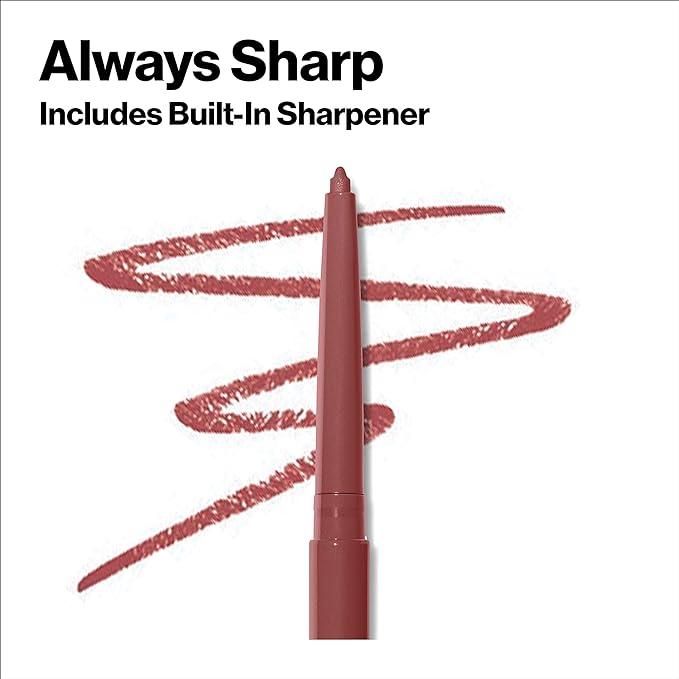 REVLON Lip Liner, Colorstay Lip Makeup with Built-in-Sharpener, Lip 01 oz